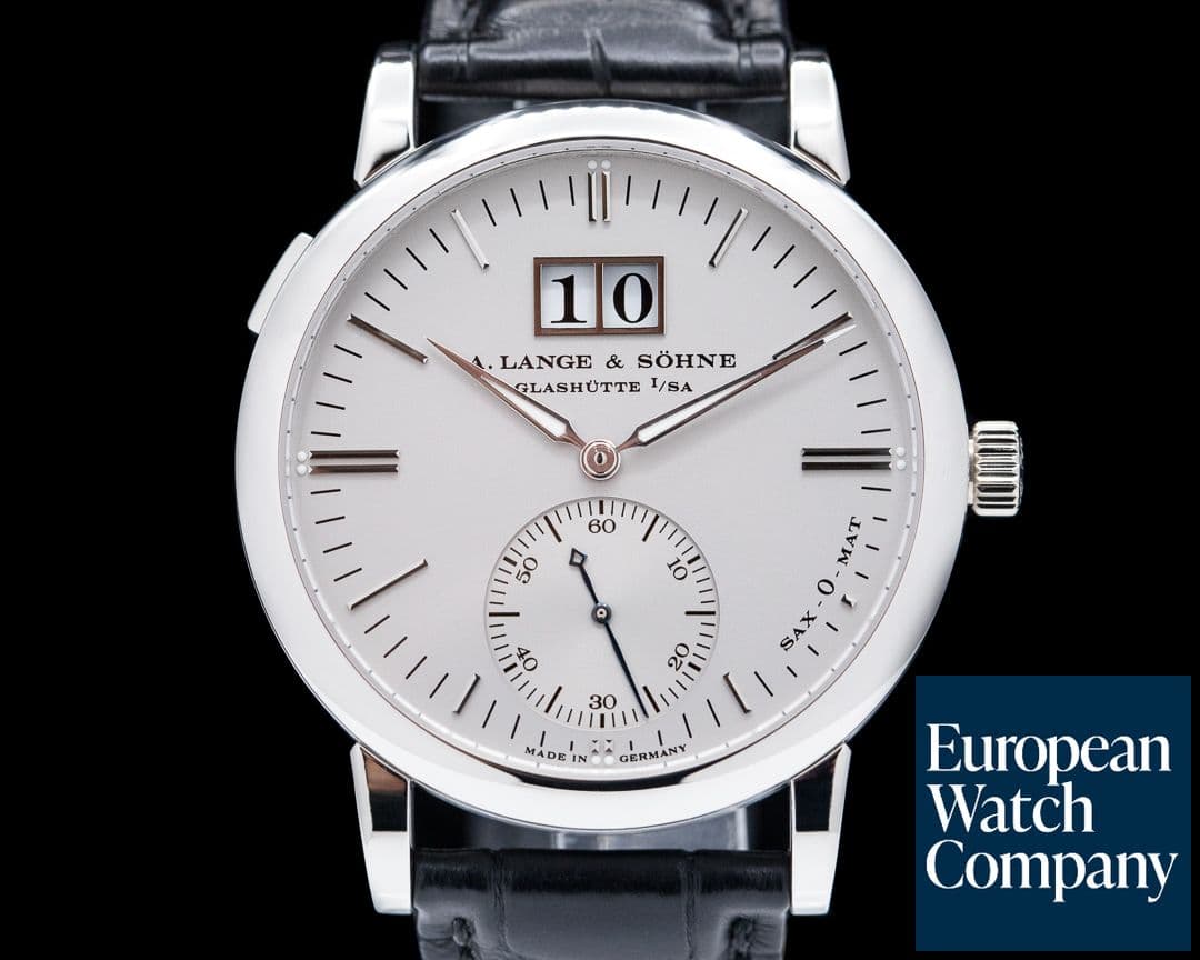 Image of A. Lange and Sohne Langematik 308.025 Sax-O-Mat Big Date Automatic Platinum 