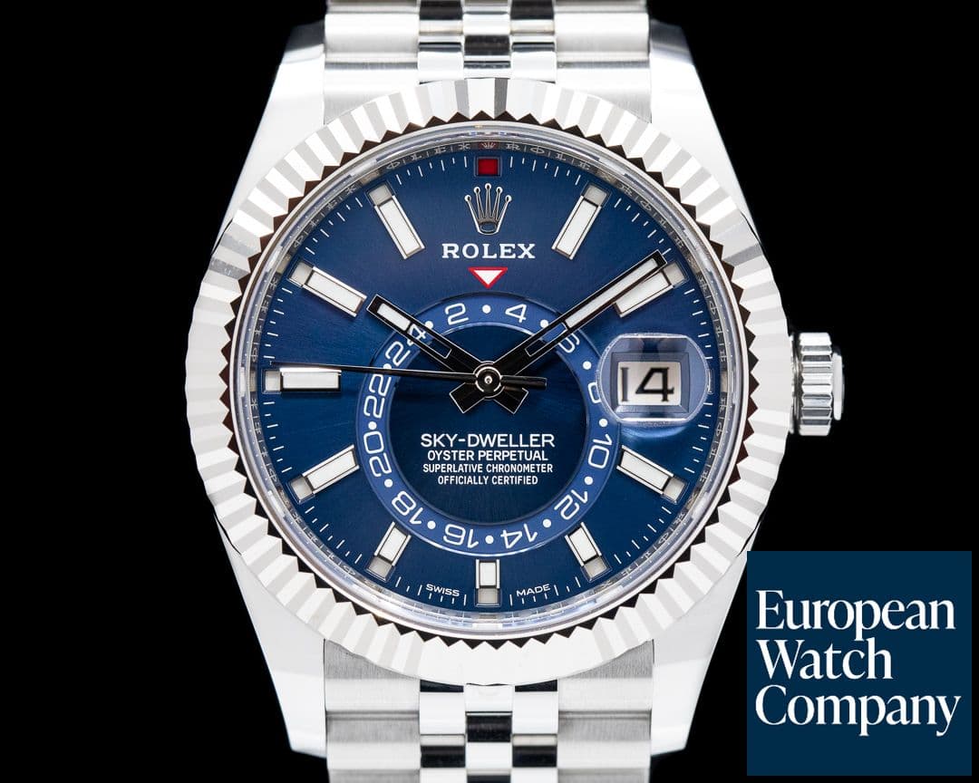 Image of Rolex Sky Dweller 326934 Steel Blue SS / Jubilee 2022 UNWORN