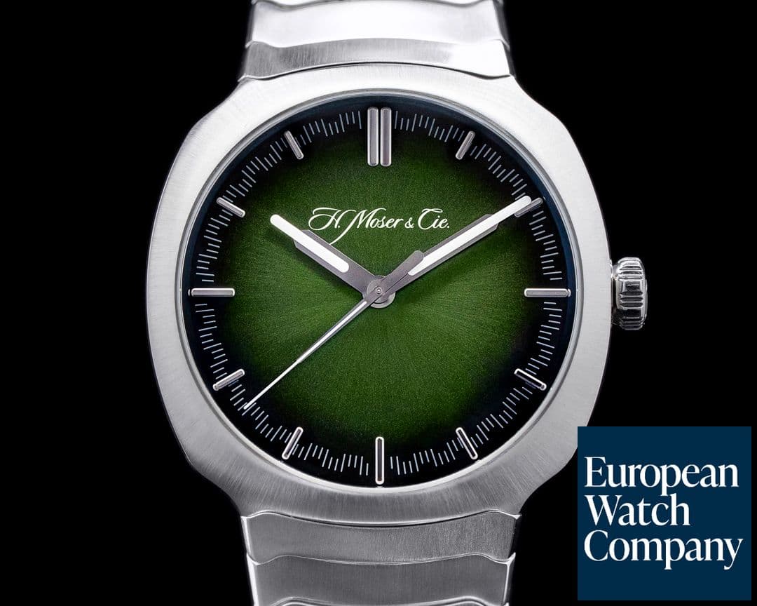 Image of H. Moser and Cie. Moser Streamliner Centre Seconds Green Dial 