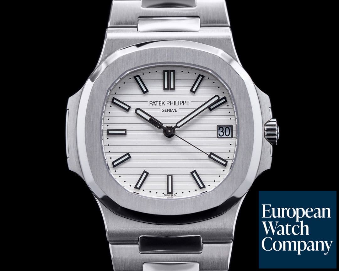 Image of Patek Philippe Jumbo Nautilus 5711 White Dial SS 