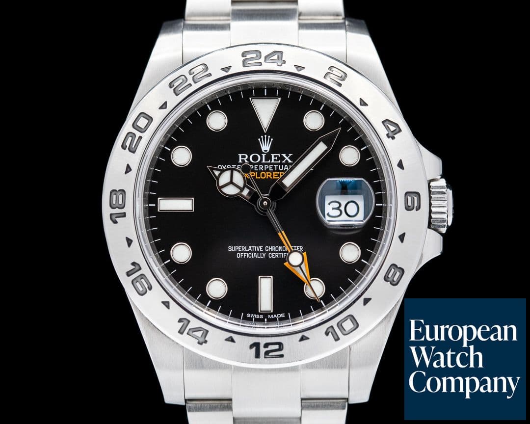 Image of Rolex Explorer II Black Dial SS