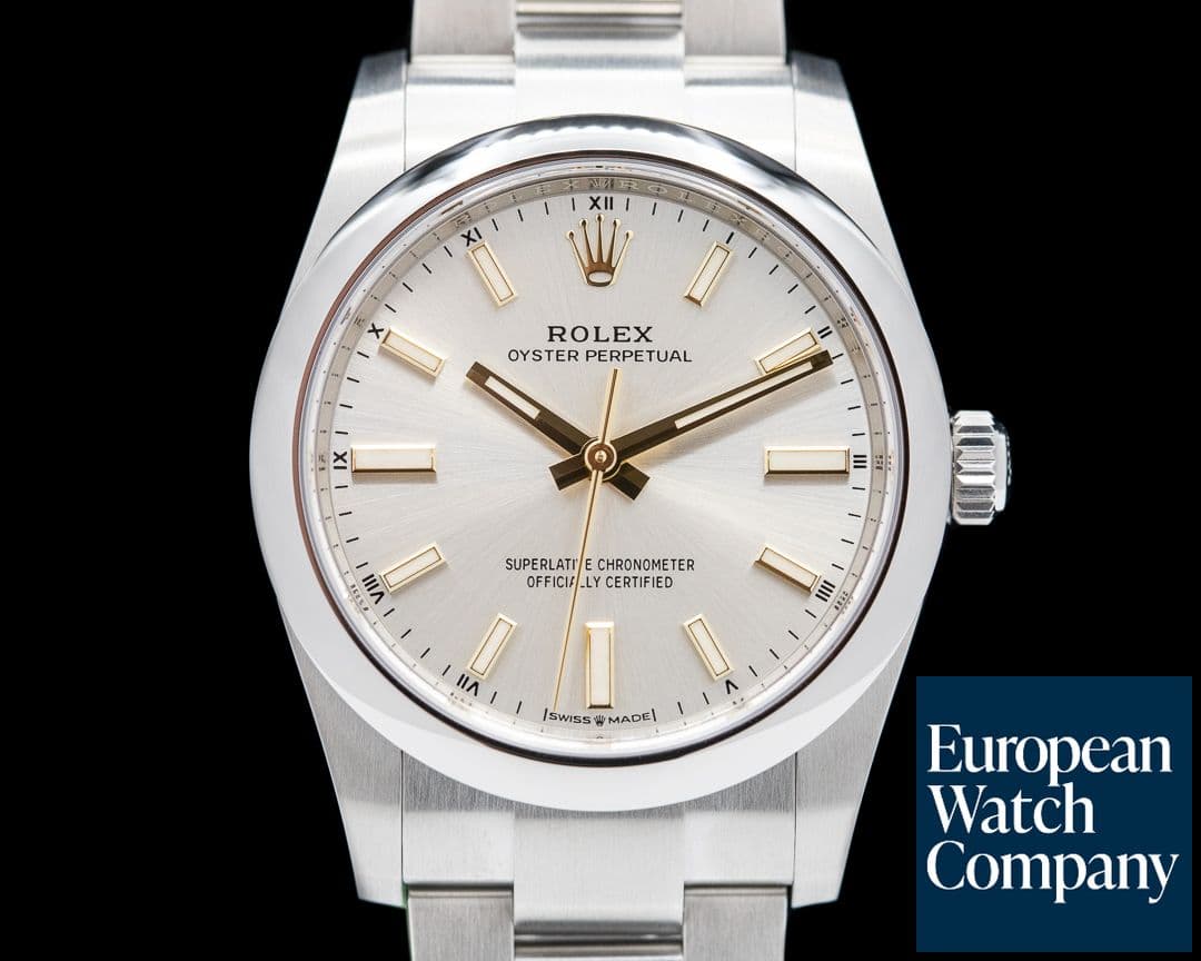 Image of Rolex Oyster Perpetual 124200 34mm SS / Silver Dial 2022 UNWORN