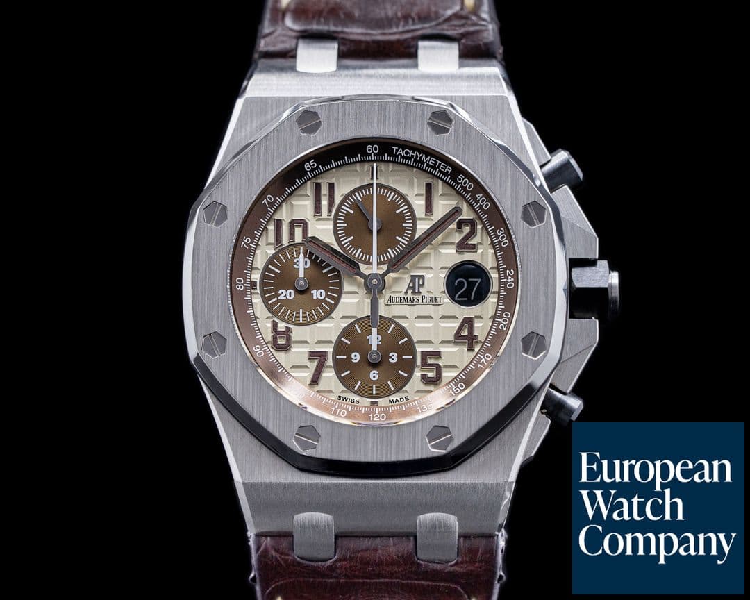 Image of Audemars Piguet Royal Oak 26470ST Offshore SAFARI SS / Alligator