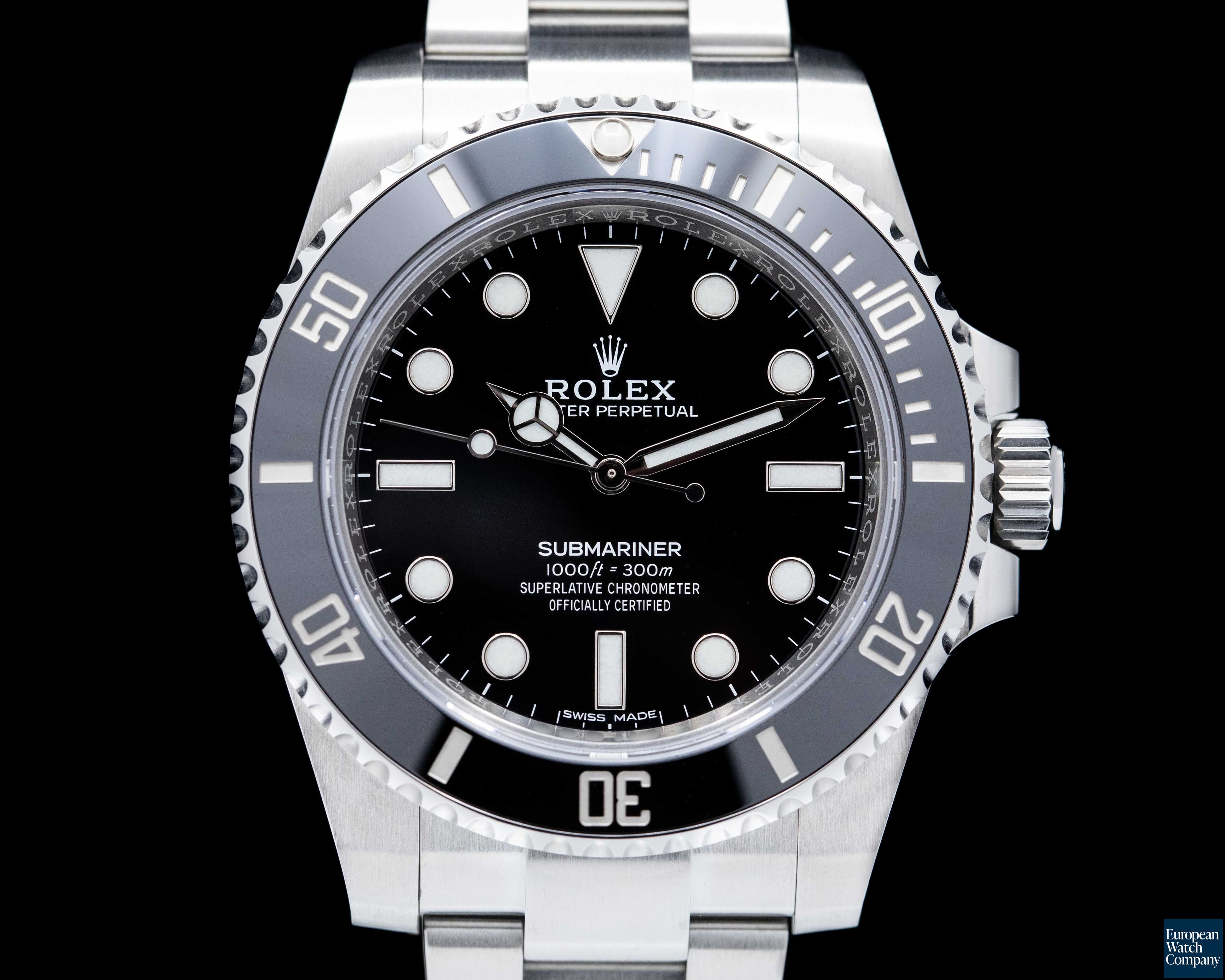 Image of Rolex Submariner 114060 No Date Ceramic Bezel SS 2020