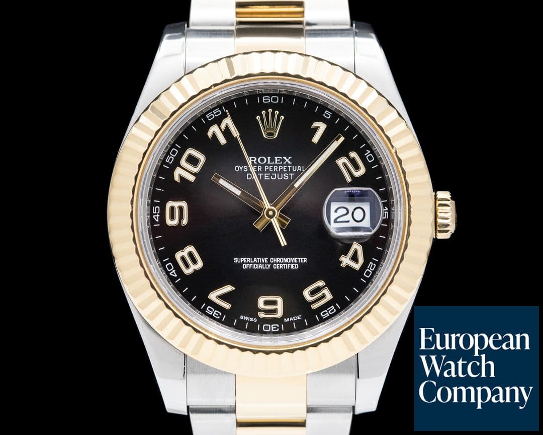 Image of Rolex Datejust II 18K / SS Black Arabic Dial 41MM