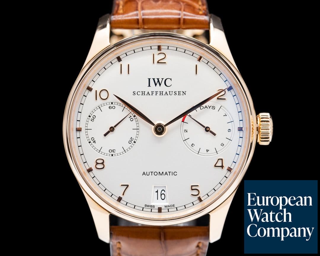 Image of IWC Portuguese 7 Day Automatic 18K Rose Gold 