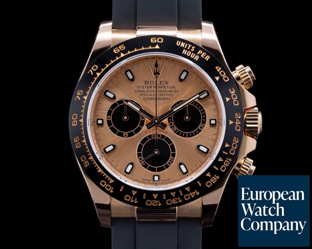 Image of Rolex Cosmograph Daytona 116515LN 18K RG Oysterflex 