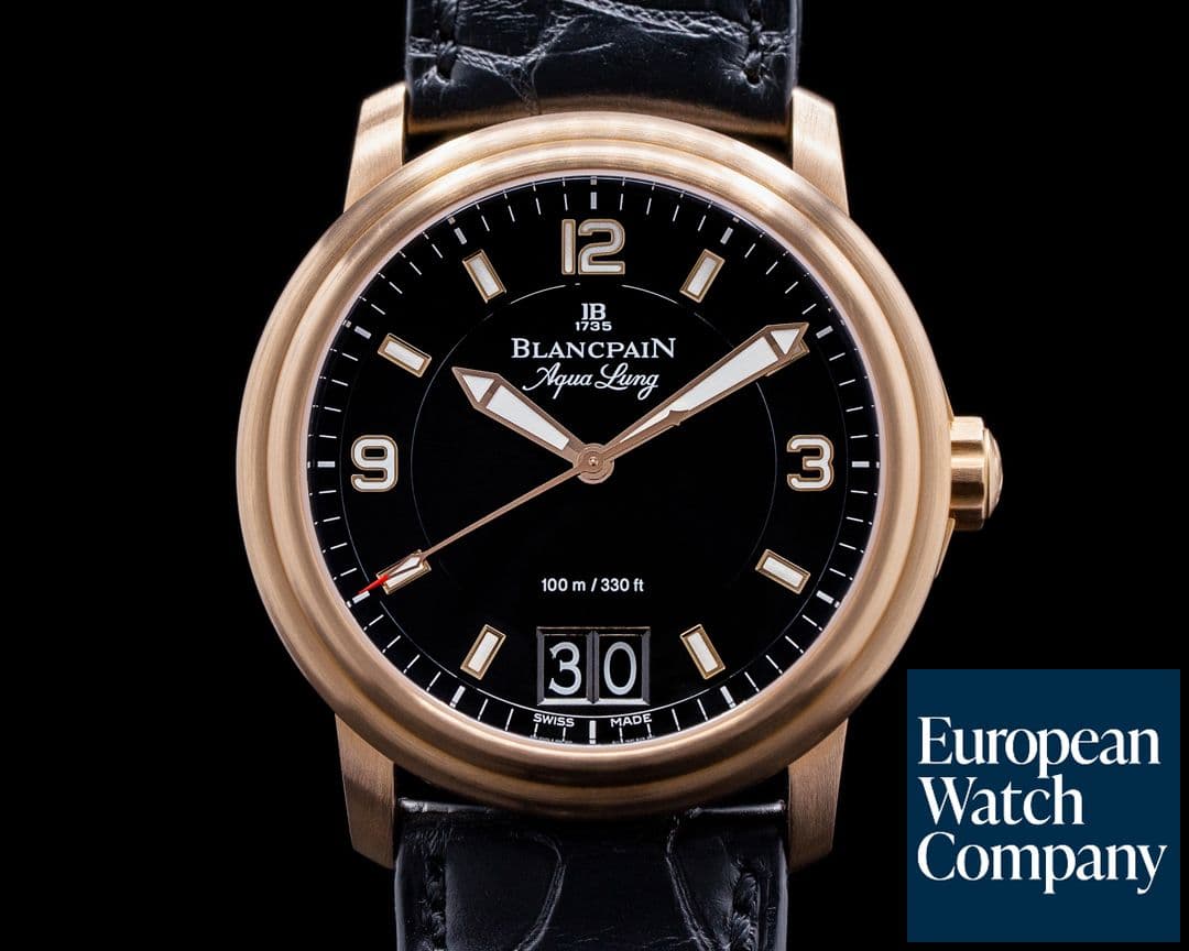 Image of Blancpain Aqualung Big Date 18K RG / Rubber