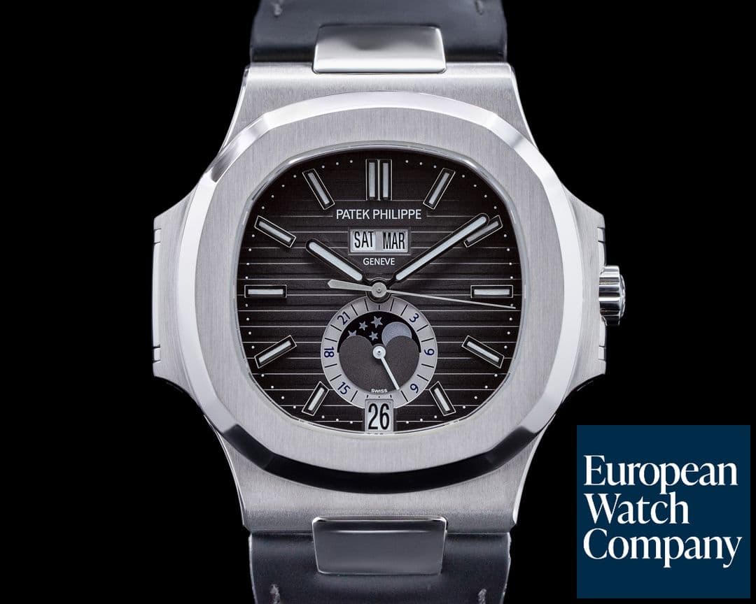 Image of Patek Philippe Nautilus 5726A Annual Calendar Moon SS Grey Dial FULL SET