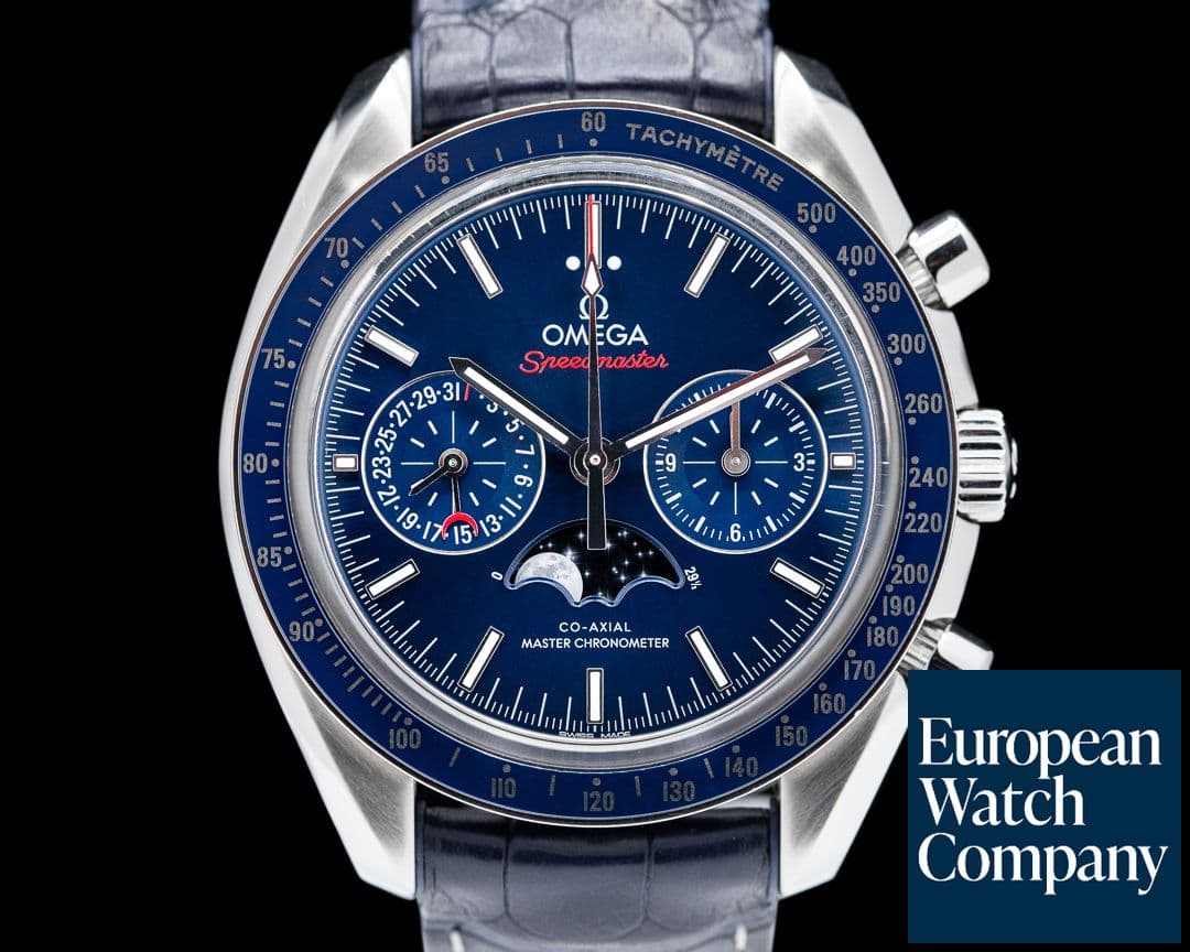 Image of Omega Speedmaster Automatic Moon Blue Dial