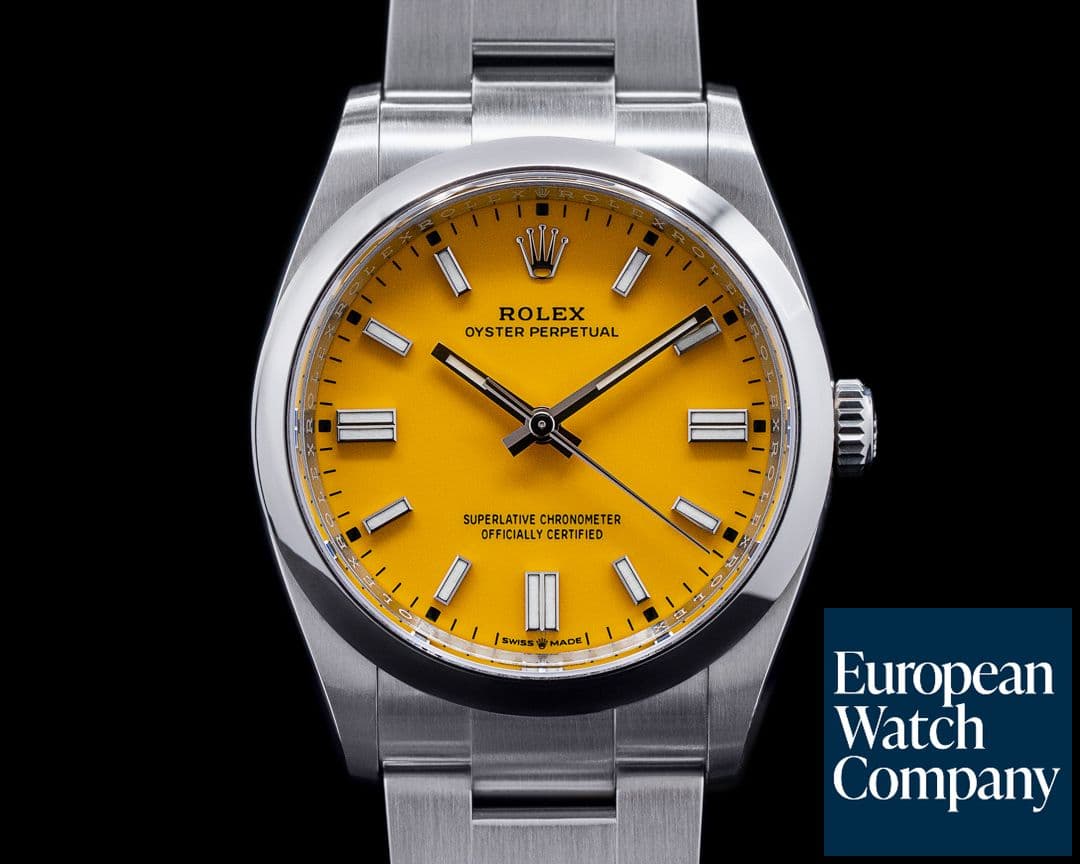 Image of Rolex Oyster Perpetual 126000 36MM SS Yellow DISCONTINUED