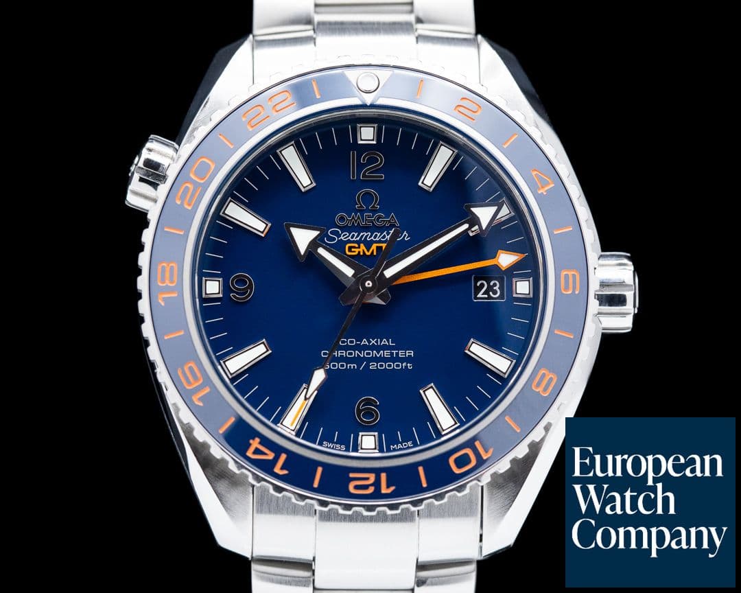 Image of Omega Seamaster Planet Ocean Good Planet GMT 600M Co-Axial Blue Dial 