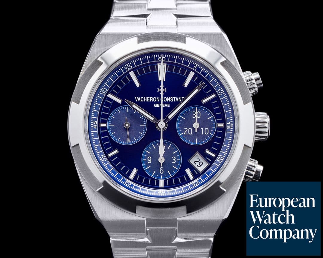 Image of Vacheron Constantin Overseas Chronograph 5500V Blue Dial SS FULL SET 2021
