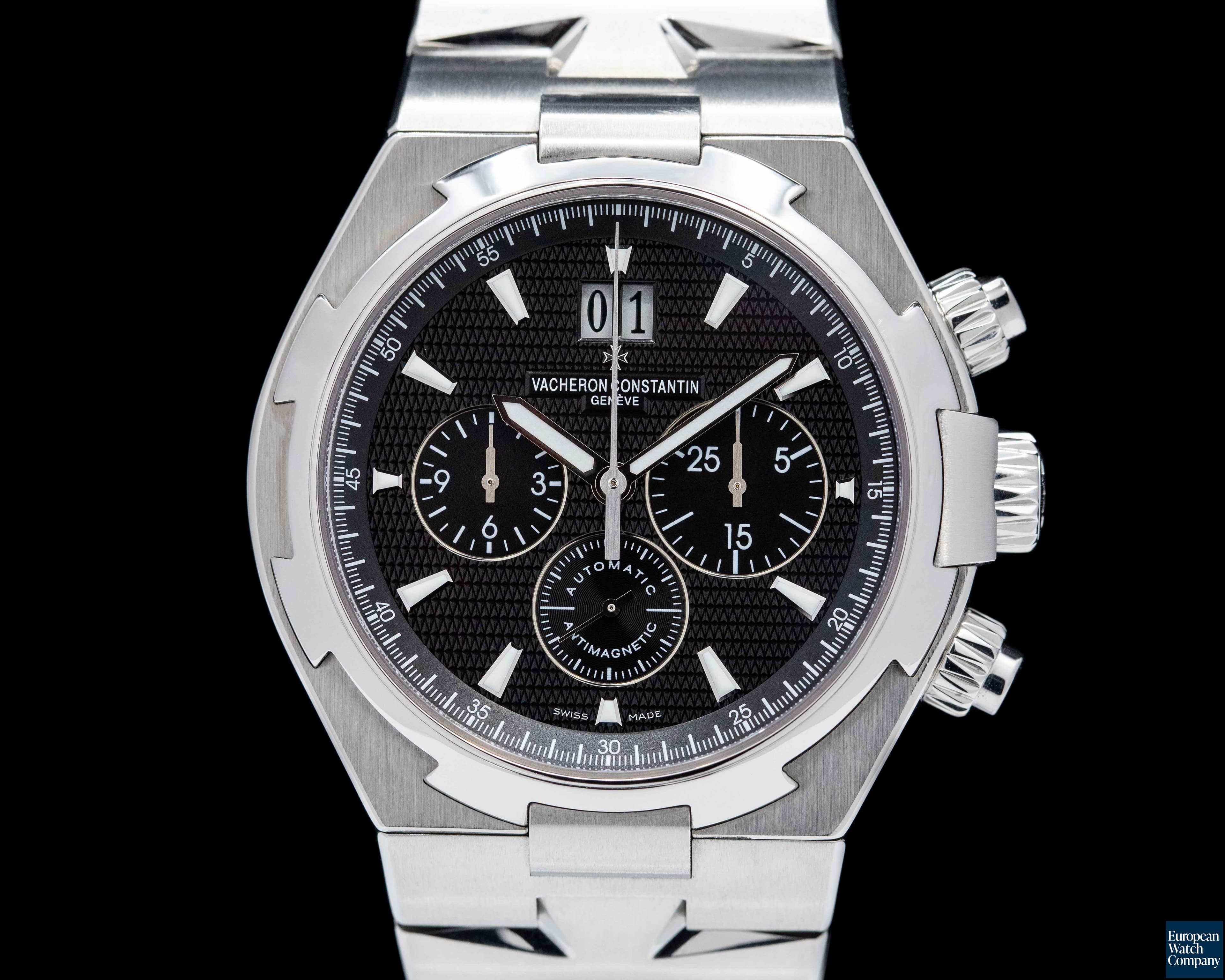 Image of Vacheron Constantin Overseas 49150/B01A Chronograph Black Dial SS 