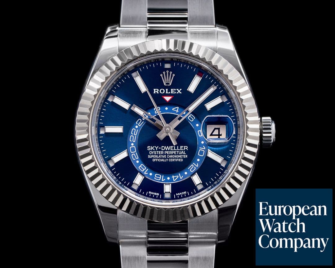 Image of Rolex Sky Dweller 326934 Steel Blue SS / Bracelet 