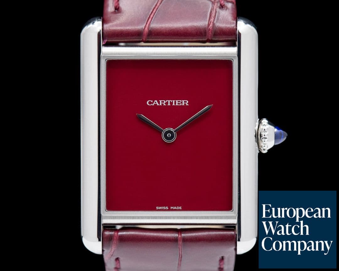 Image of Cartier Tank Must Watch SS Large RED 2021