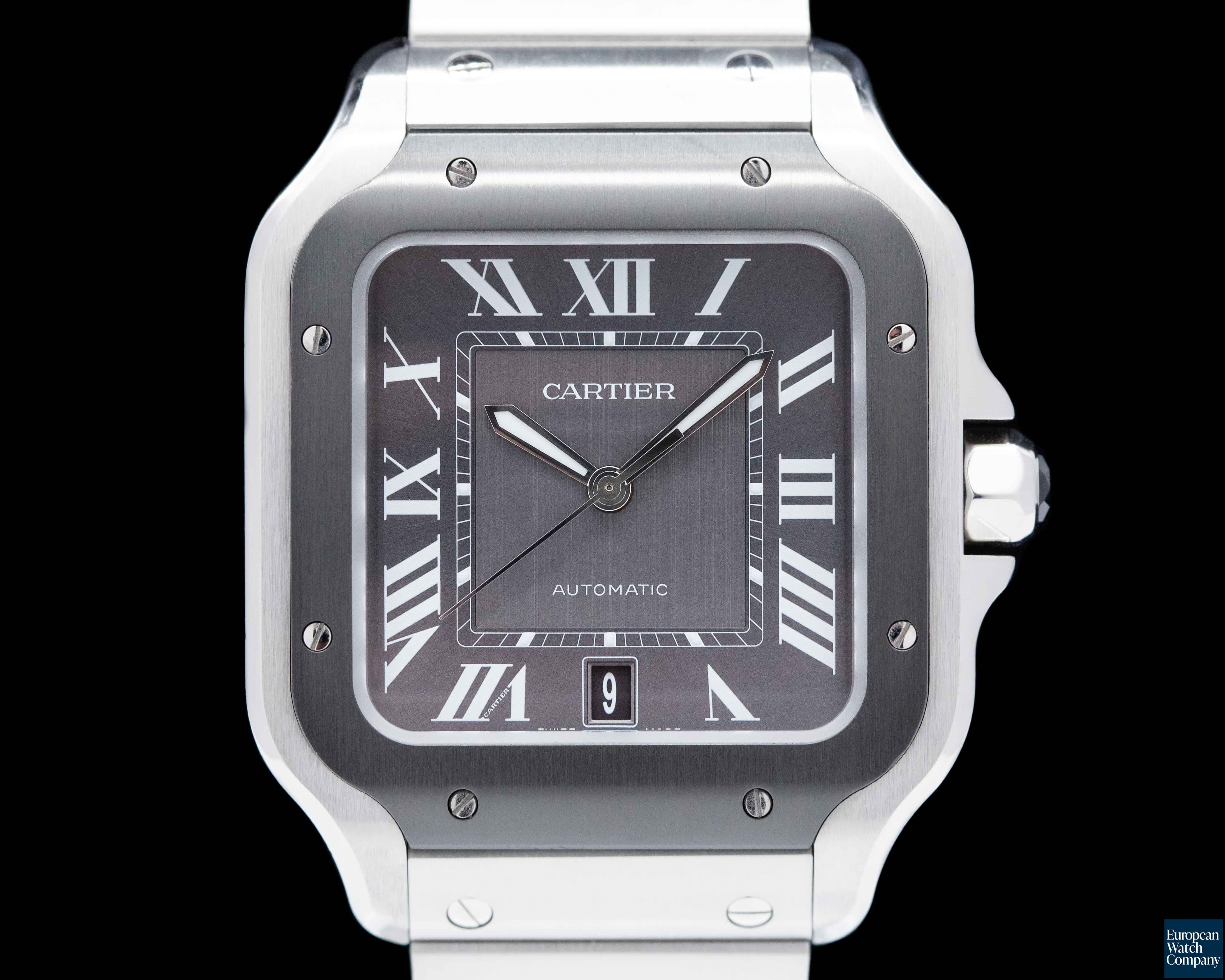 Image of Cartier Santos Large SS / SS Blue Dial Automatic