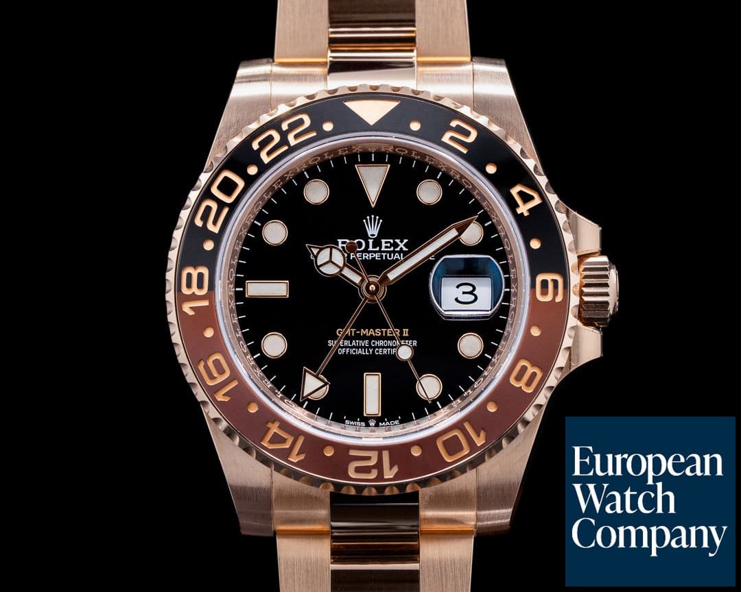 Image of Rolex GMT Master II 126715 18K Everose Ceramic Root Beer 2021