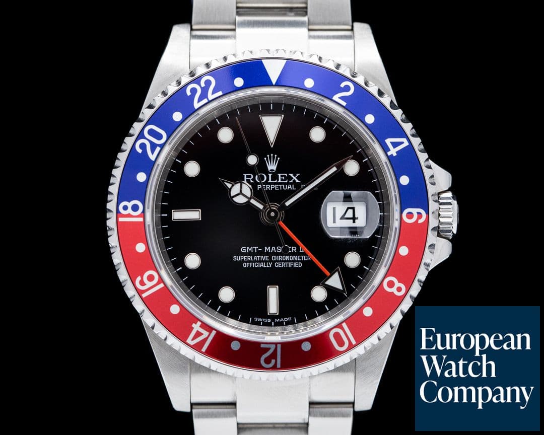 Image of Rolex GMT Master II SS Red / Blue Pepsi Bezel 2006