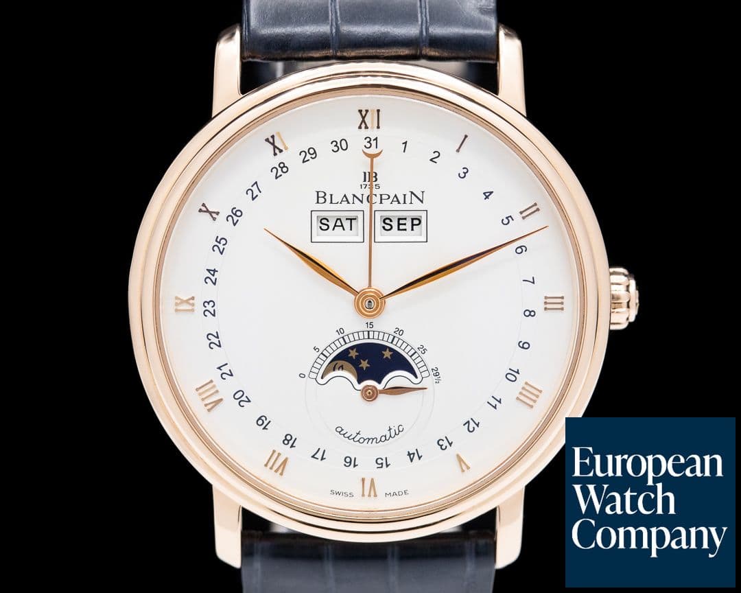 Image of Blancpain Villeret Complete Calendar Moonphase 18K Rose Gold