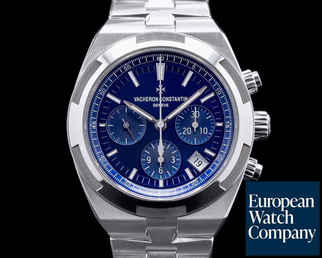 Image of Vacheron Constantin Overseas Chronograph 5500V Blue Dial SS FULL SET 2021