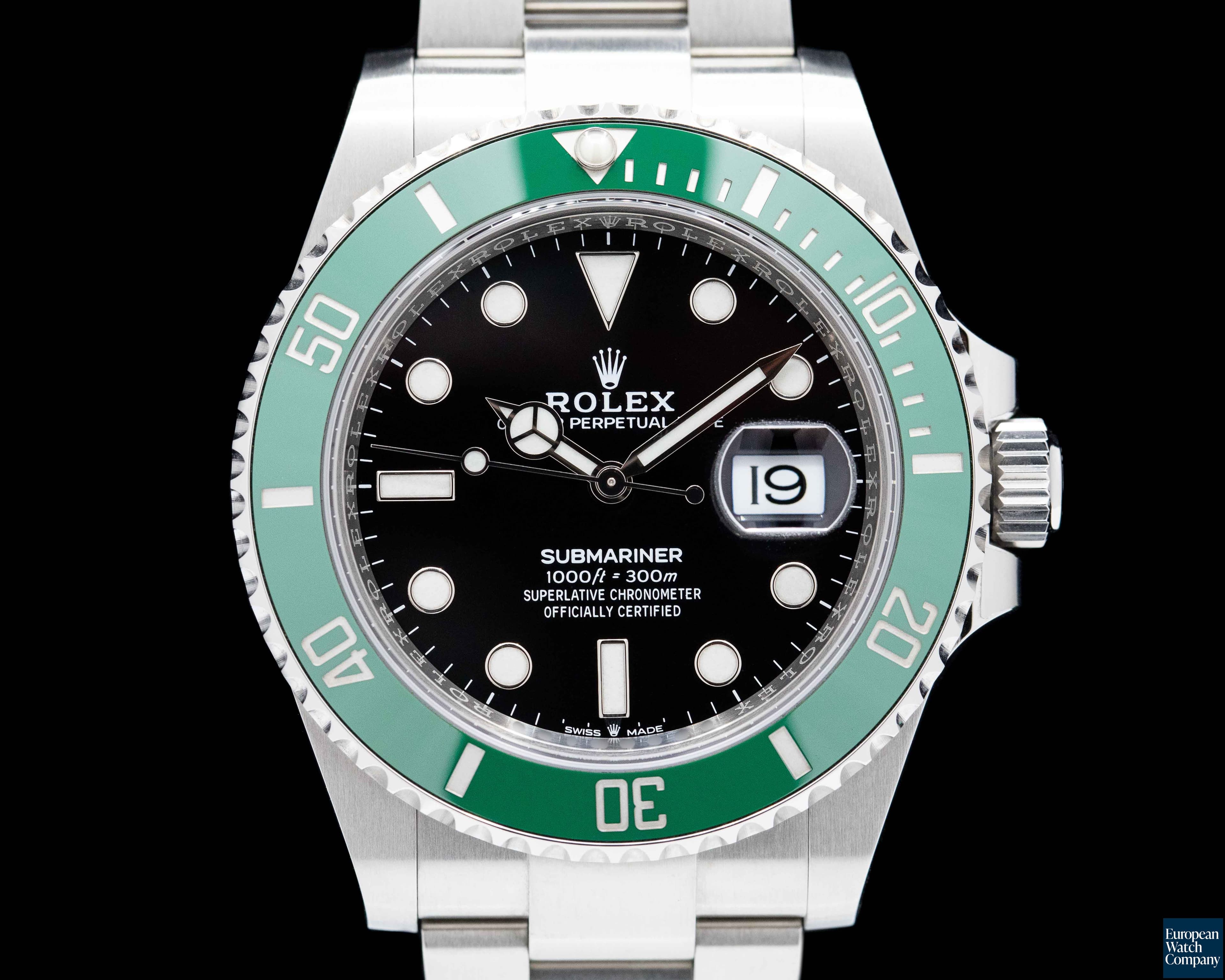 Image of Rolex Submariner Date 126610LV Kermit GREEN Ceramic Bezel 41MM 2021