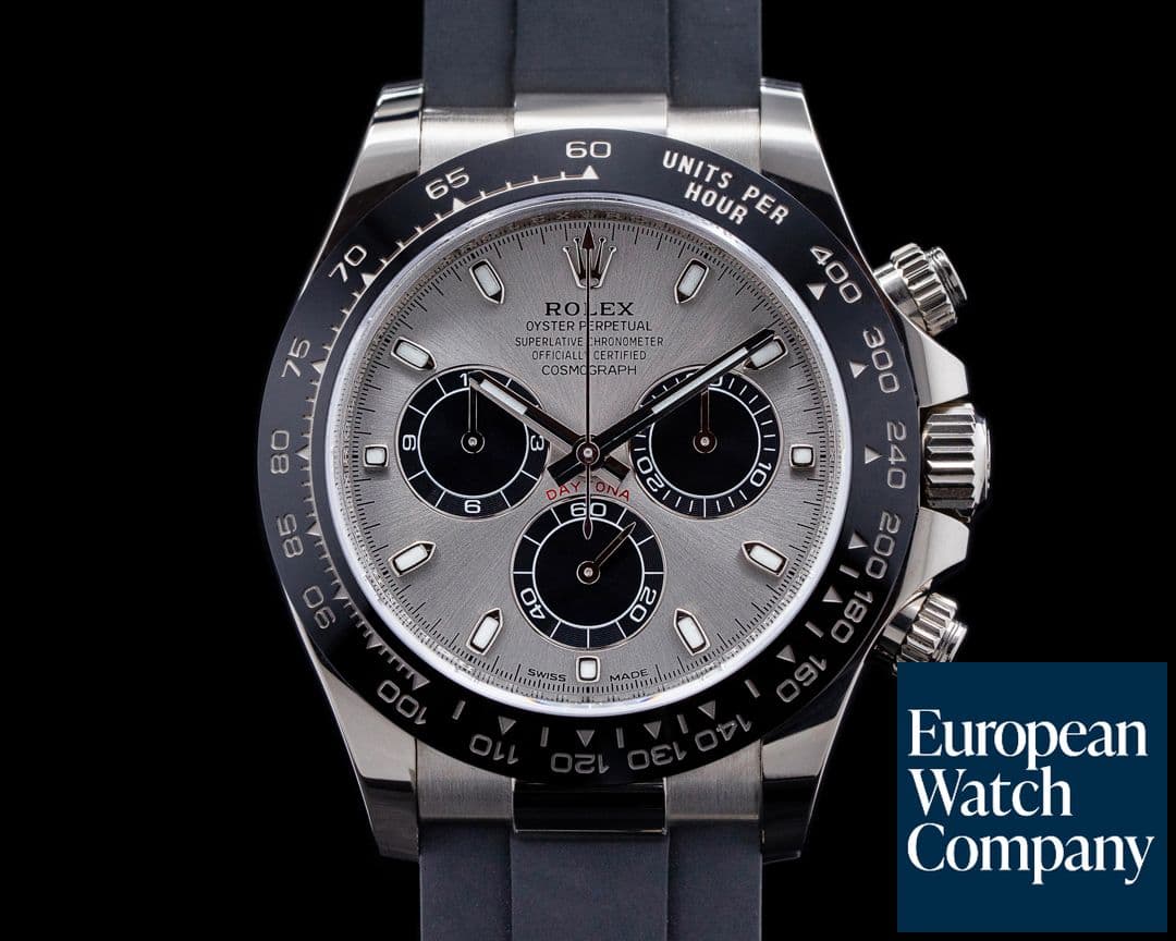 Image of Rolex Daytona 116519 18K White Gold Ceramic Oysterflex Silver Dial 2021