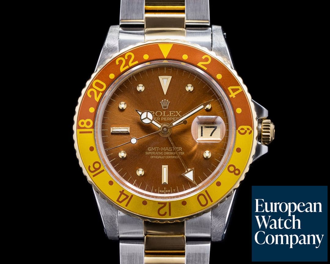 Image of Rolex GMT Master Brown Nipple Dial "Root Beer" Bezel c. 1972 NICE