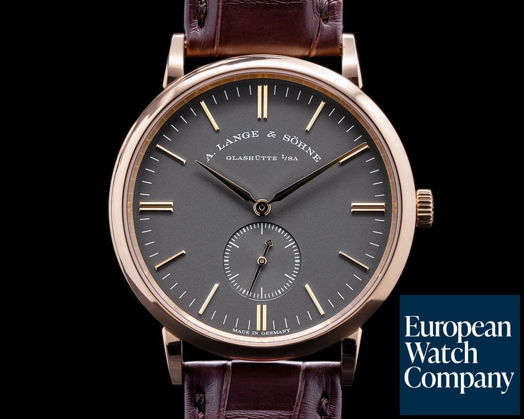 Image of A. Lange and Sohne Saxonia Manual Wind 18K Rose / Grey Dial BOUTIQUE ONLY