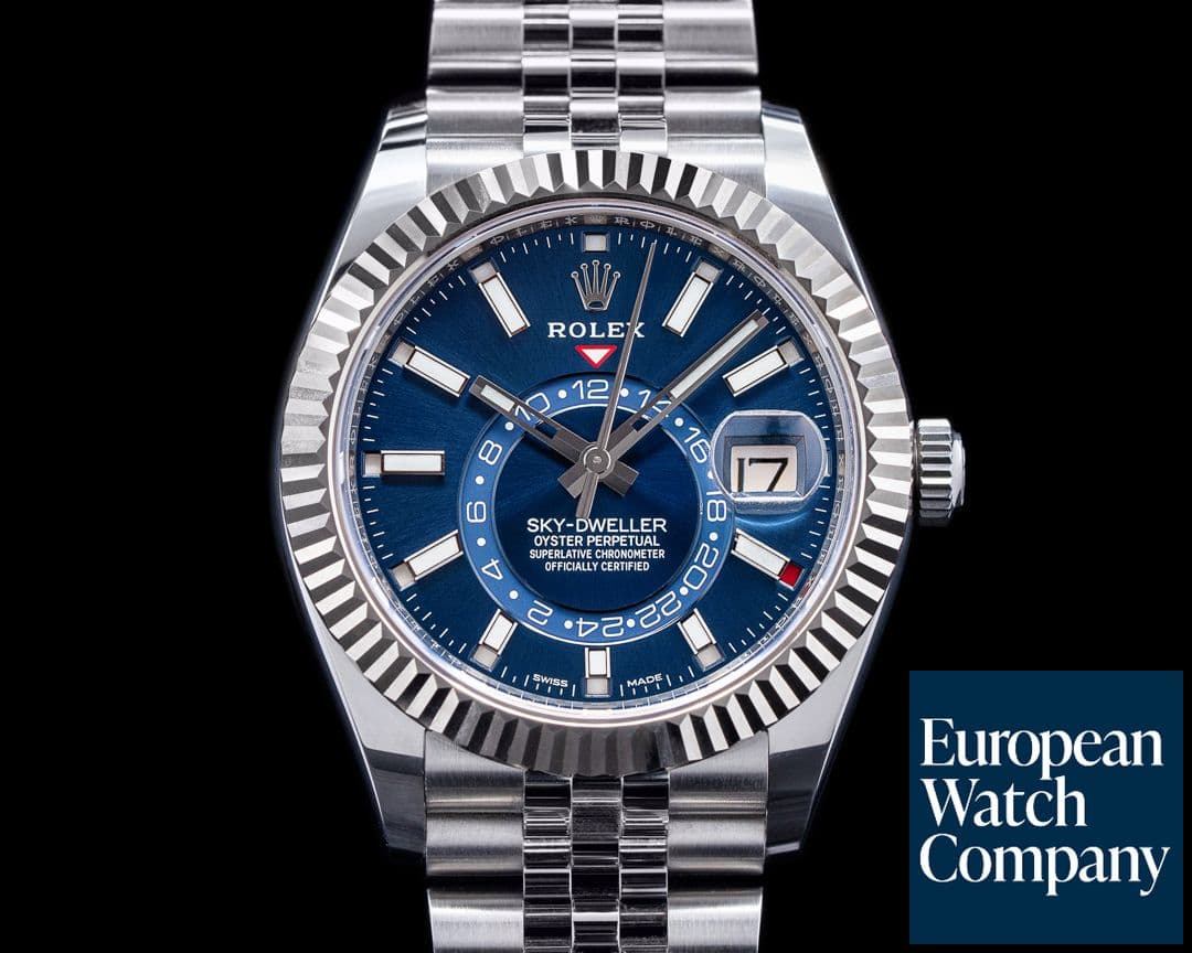 Image of Rolex Sky Dweller 326934 Steel Blue SS / Jubilee 2021 