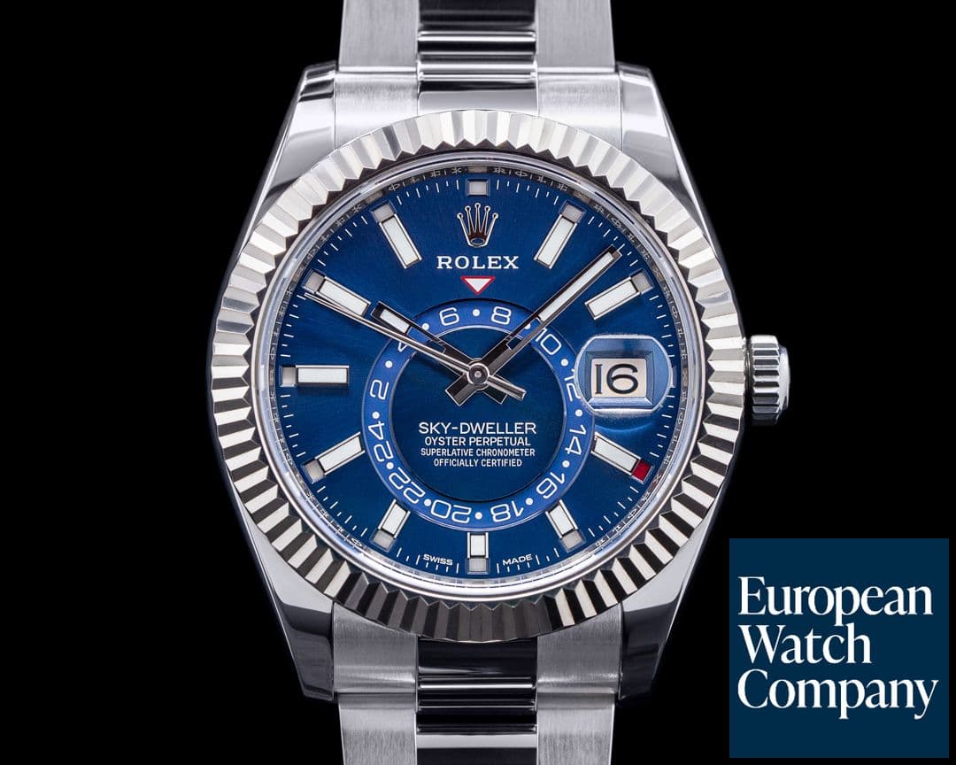 Image of Rolex Sky Dweller 326934 Steel Blue SS / Bracelet 