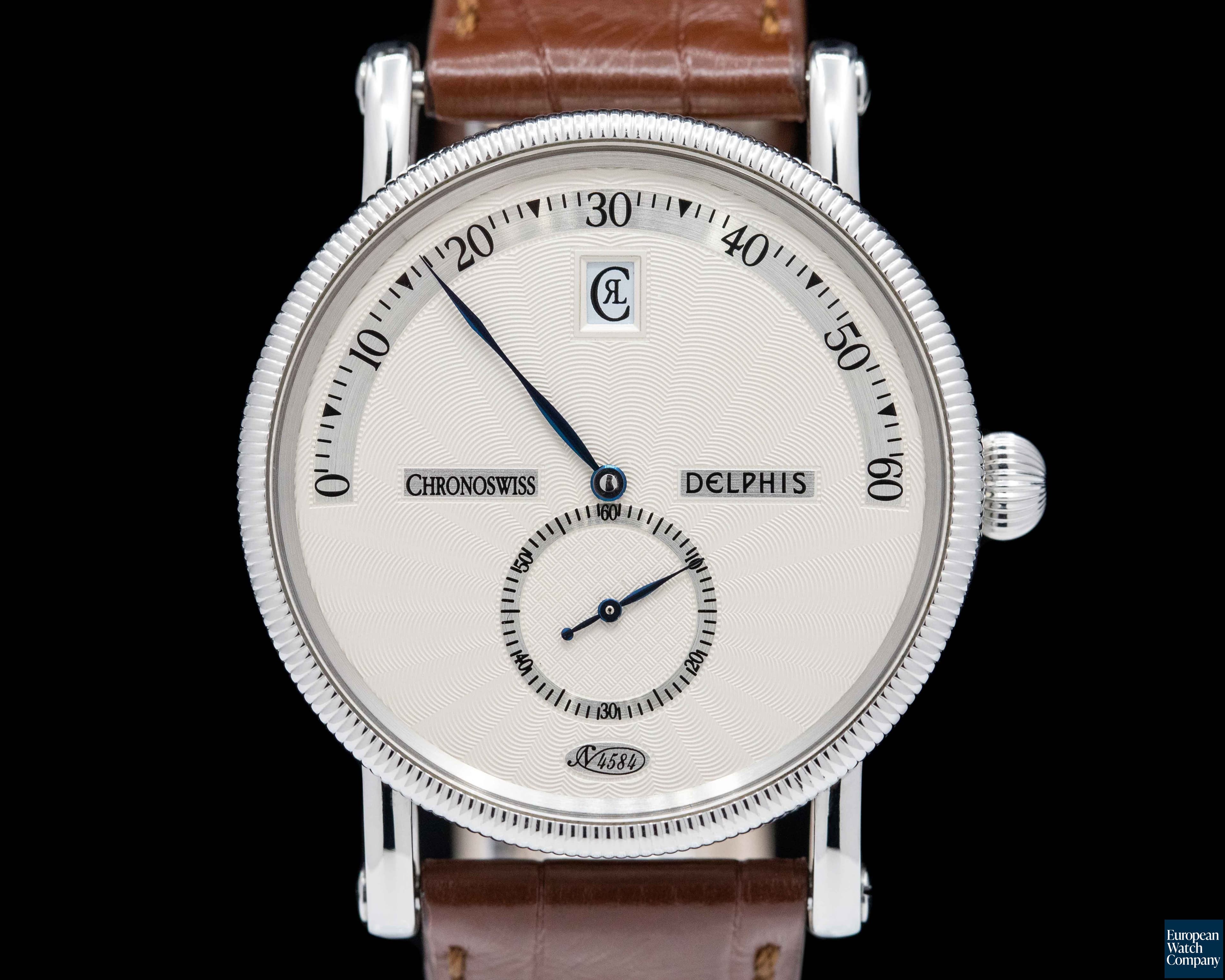 Image of Chronoswiss Delphis Jump Hour Retrograde Minutes SS / Alligator   