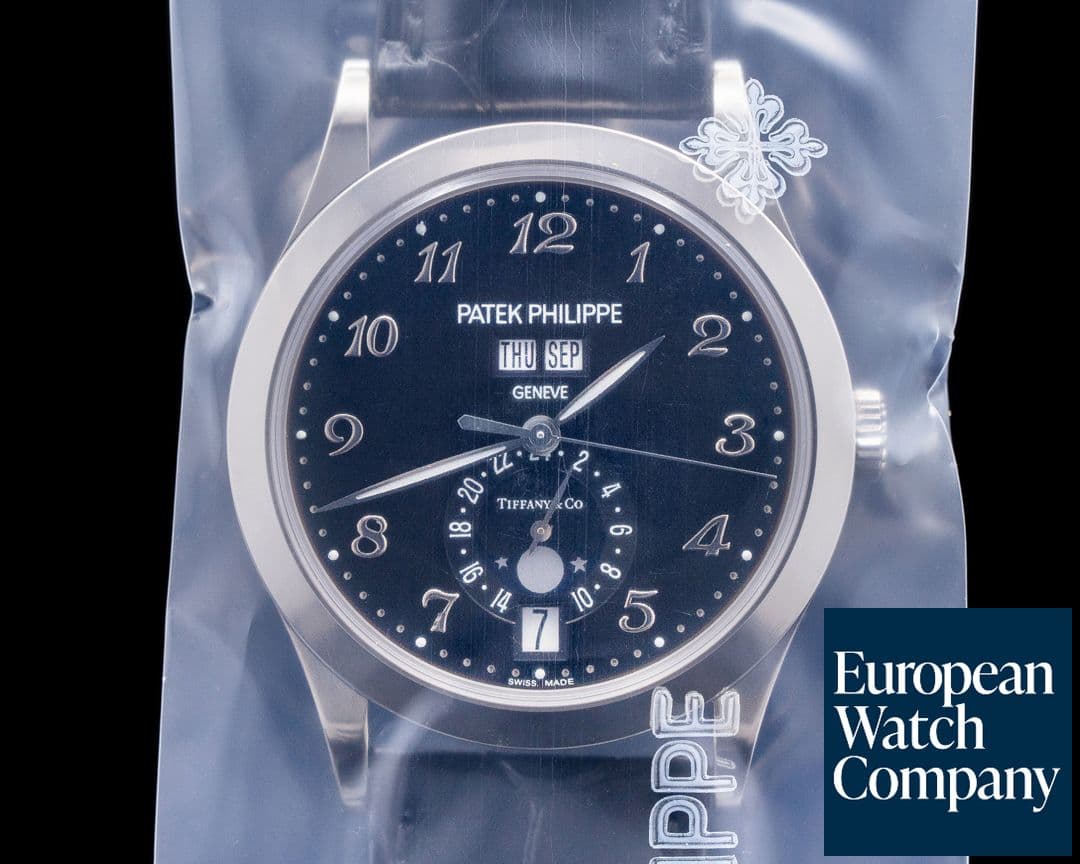 Image of Patek Philippe Annual Calendar 5396G-012 Black Dial TIFFANY & CO SEALED! 