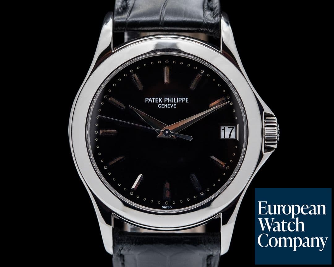 Image of Patek Philippe Calatrava 5107P Automatic Platinum Black Dial RARE