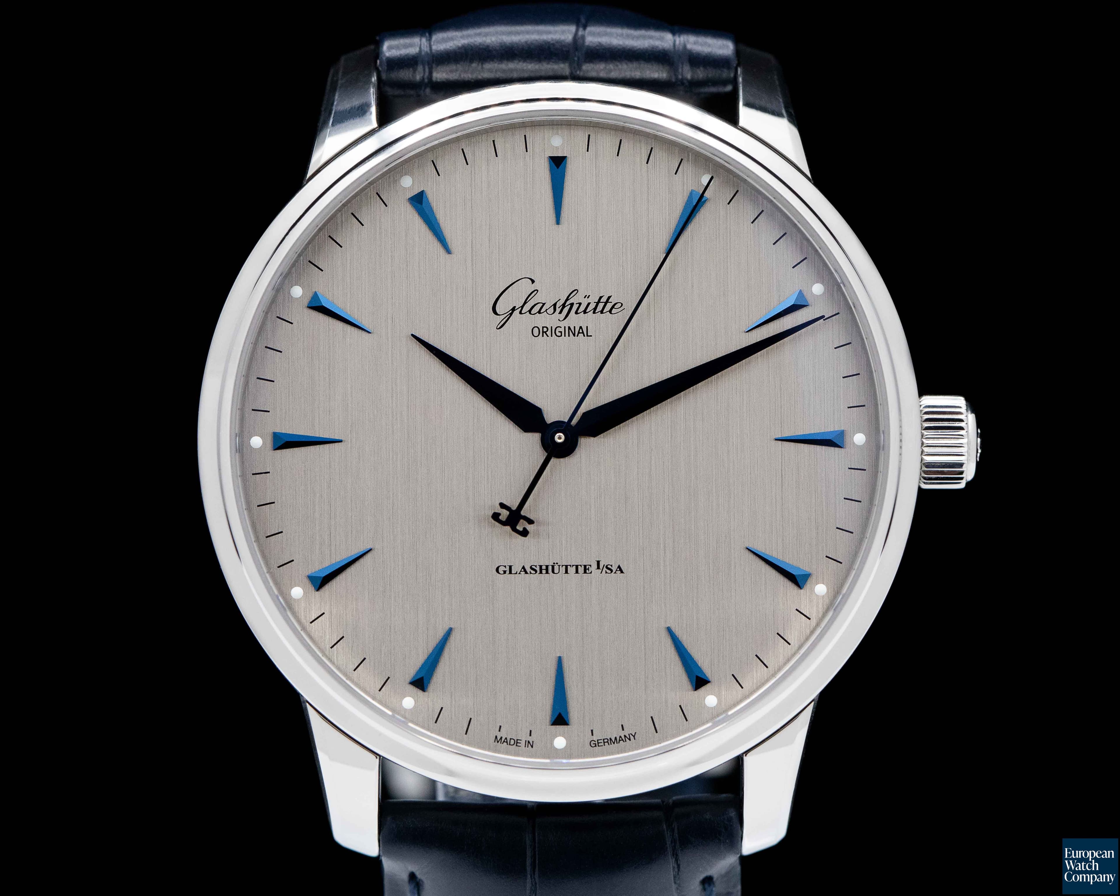 Image of Glashutte Original Senator Excellence SS Silver Dial UNWORN