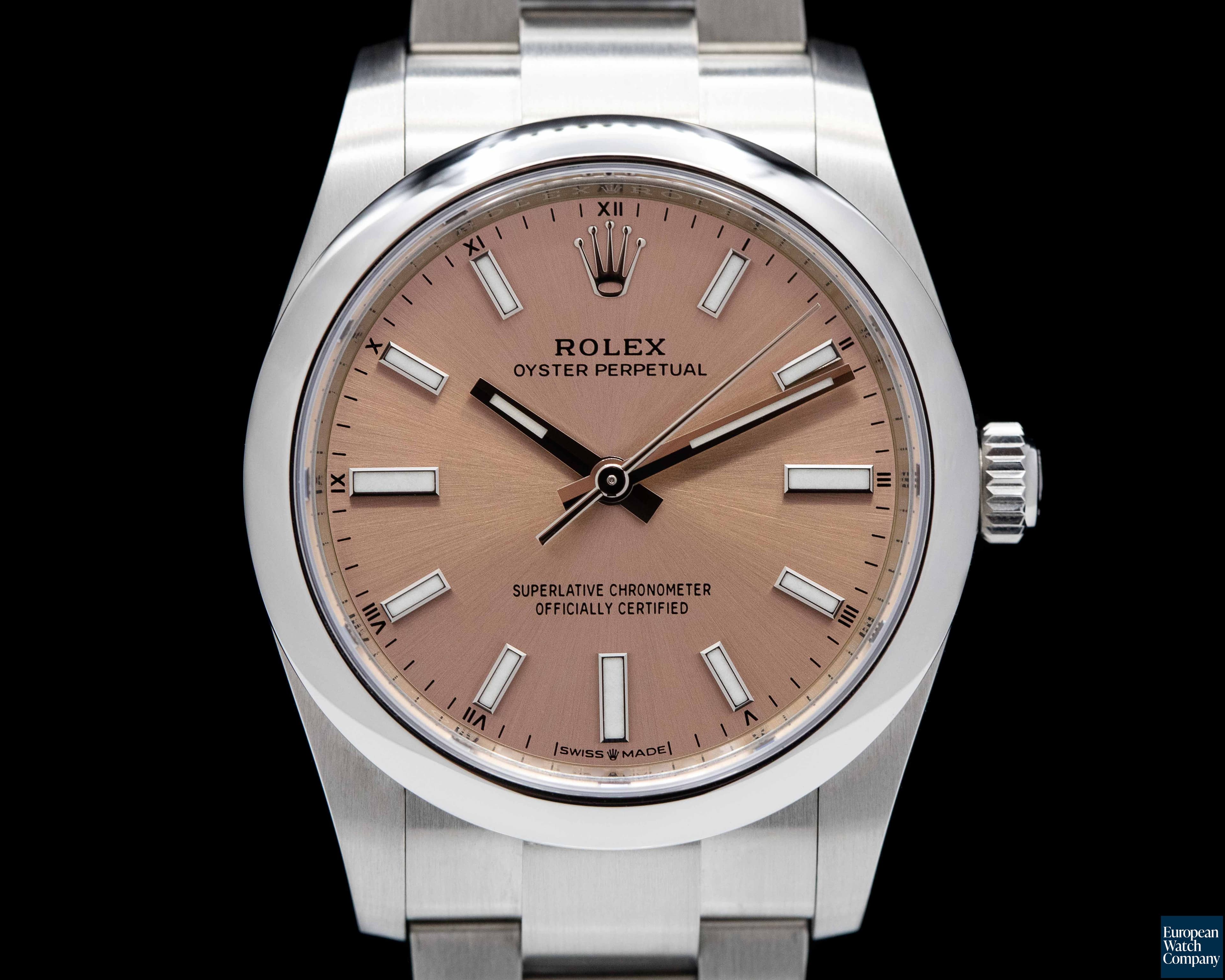 Image of Rolex Oyster Perpetual 124200 34mm SS / Pink Dial 2022 UNWORN