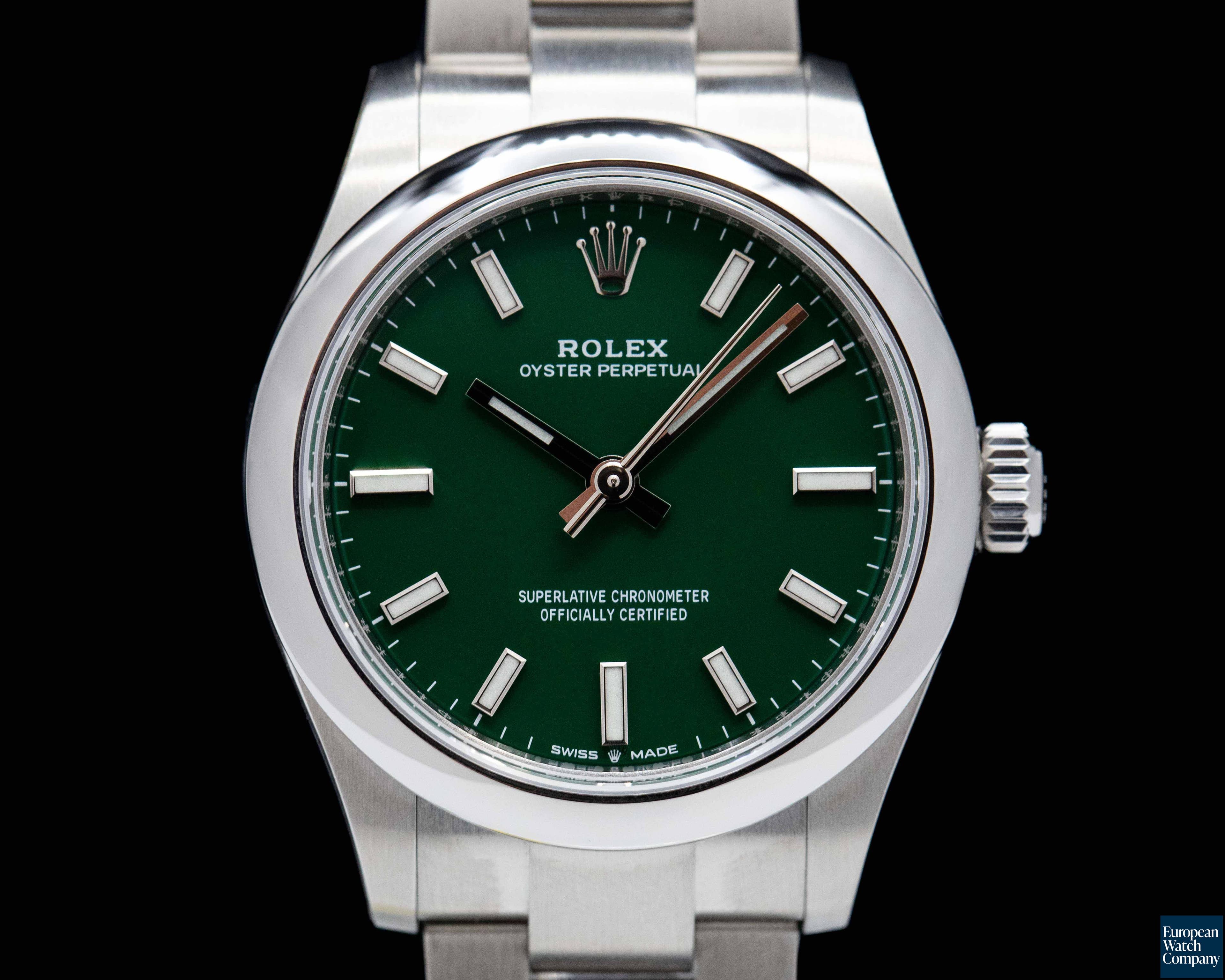 Image of Rolex Oyster Perpetual 277200-0006 31mm SS / Green Dial 2022 UNWORN