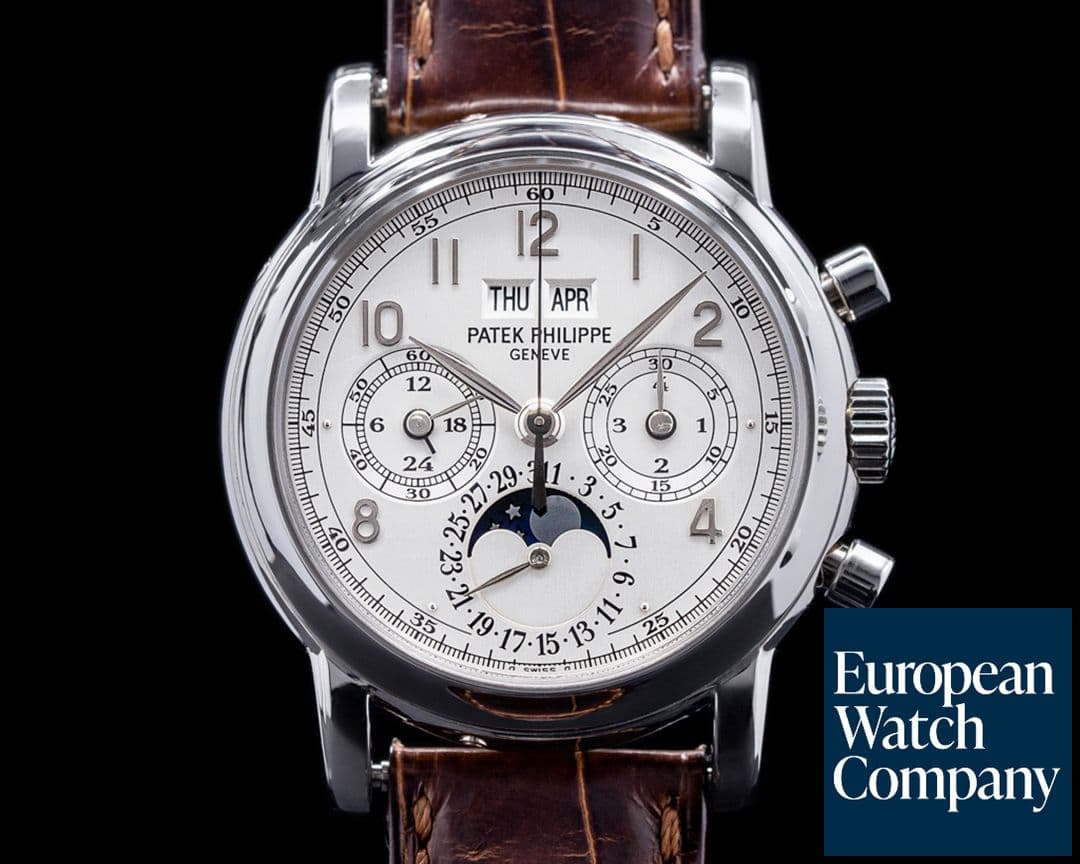 Image of Patek Philippe Perpetual Calendar 3970P Chronograph 5004 Dial + Black Diamond Dial