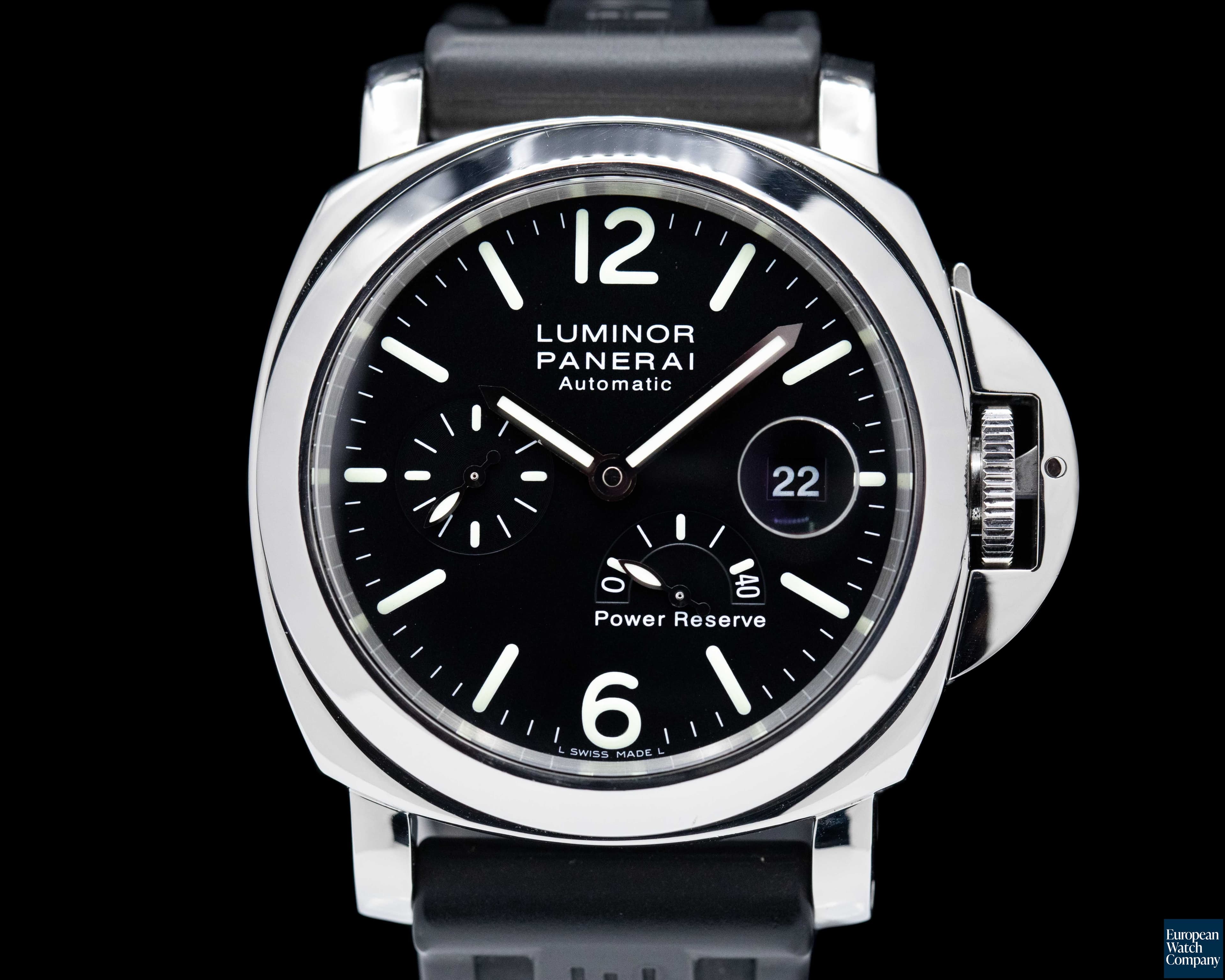 Image of Panerai Luminor Power Reserve Black Dial 44MM SS