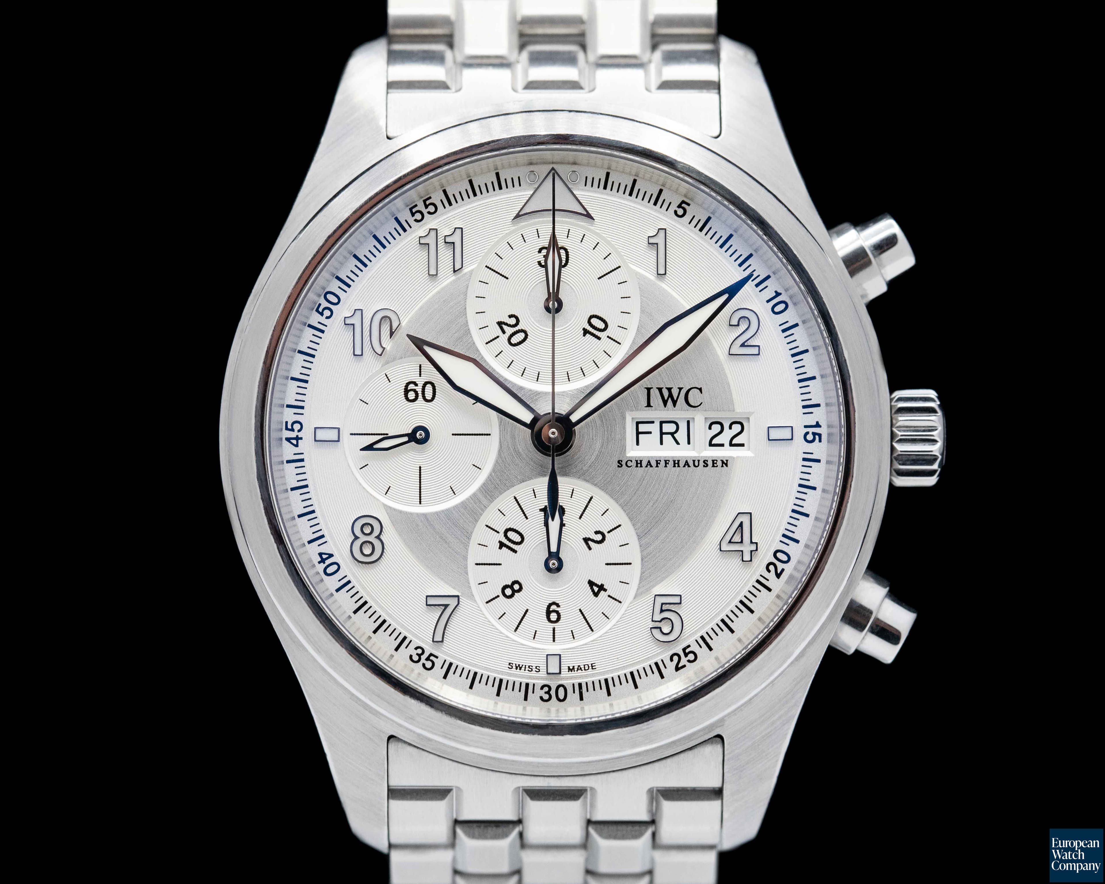 Image of IWC Pilot Spitfire Chronograph SS / SS Silver Dial 42MM