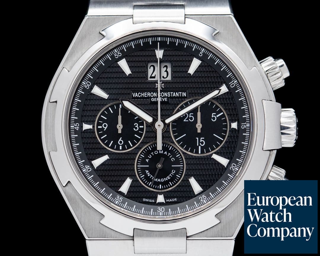 Image of Vacheron Constantin Overseas Chronograph 49150 Black Dial SS 