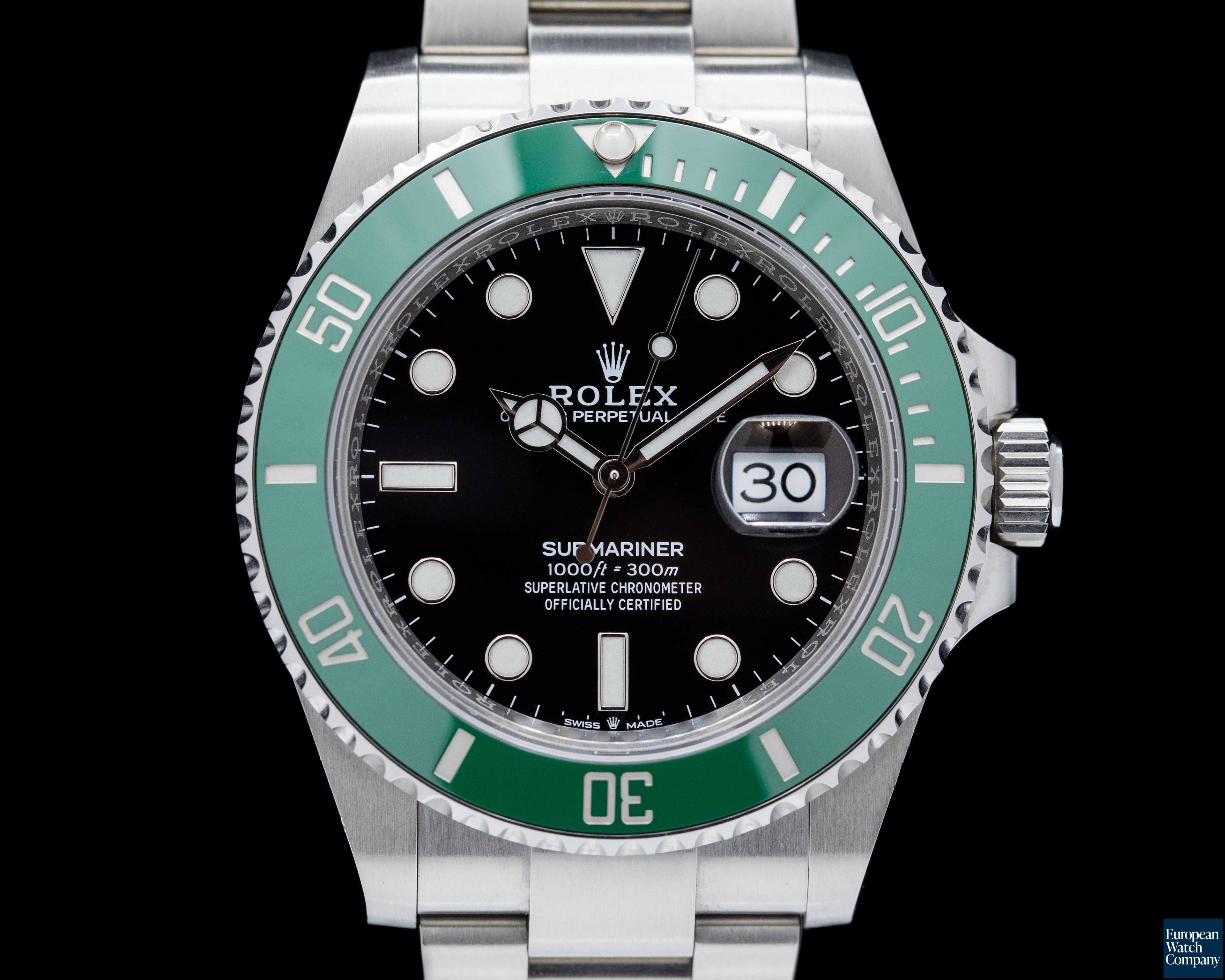 Image of Rolex Submariner Date 126610LV Kermit GREEN Ceramic Bezel 41MM 2021
