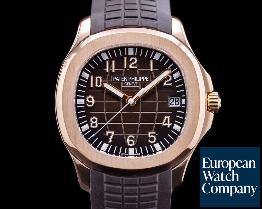 Image of Patek Philippe Aquanaut 18K 5167R Rose Gold / Brown Dial 