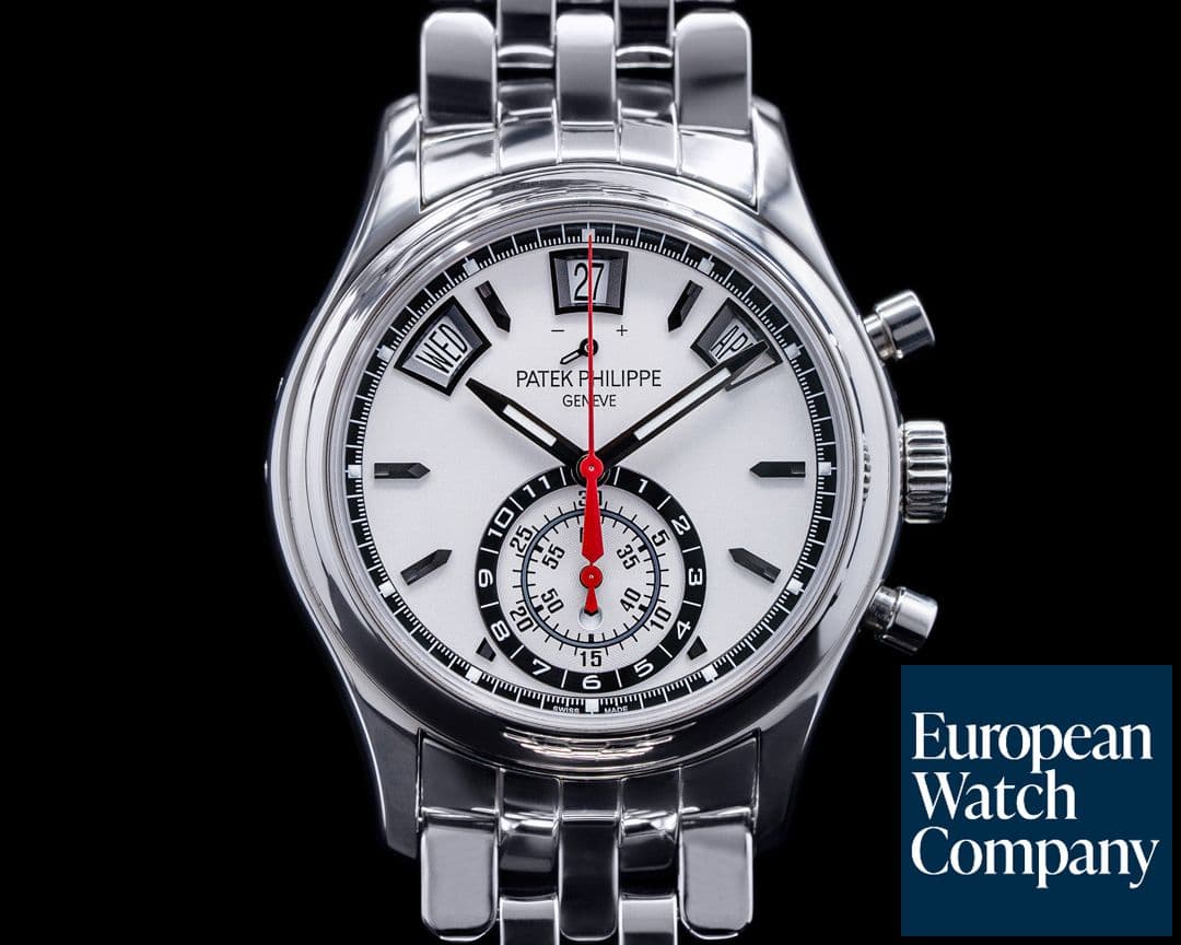 Image of Patek Philippe Annual Calendar 5960/1A Chronograph SS White Dial