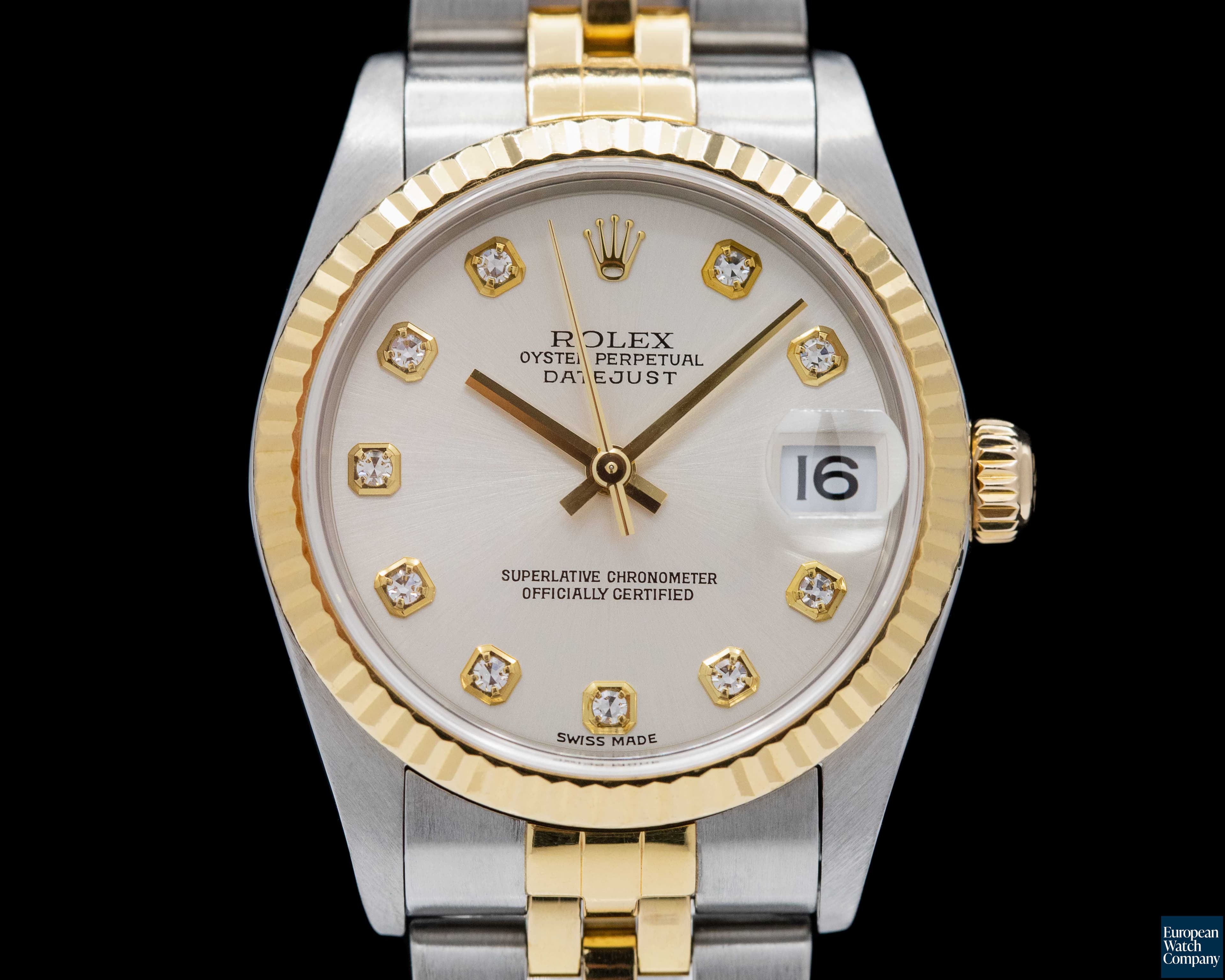 Image of Rolex Rolex Datejust 31 Silver Diamond Dial SS / 18k