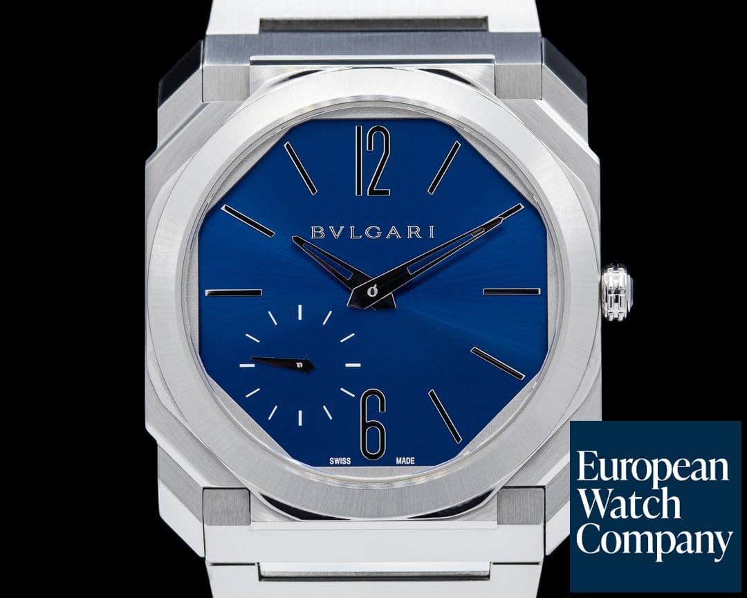Image of Bulgari Octo Finissimo Extra Thin SS Blue Dail 40MM