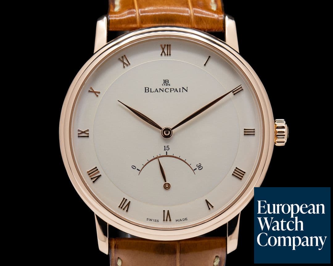 Image of Blancpain Villeret Retrograde Seconds 18K Rose Gold 