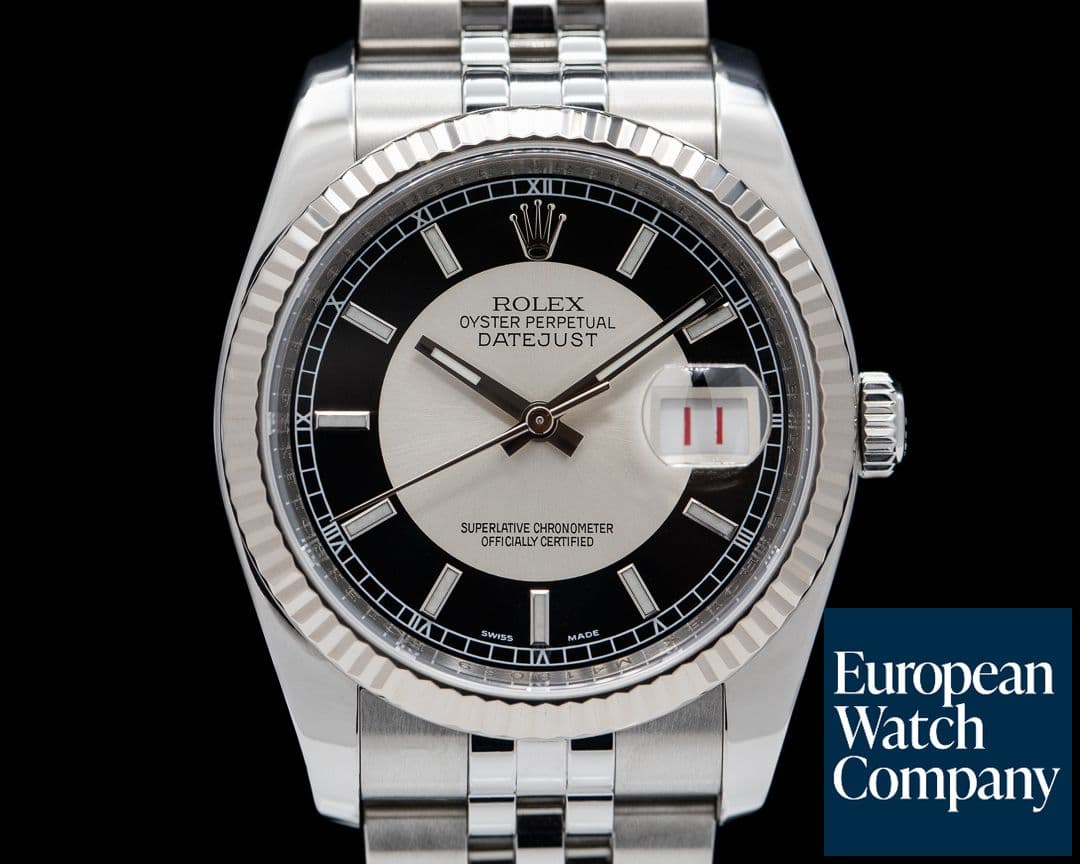 Image of Rolex Datejust SS Silver / Black Dial "Tuxedo"