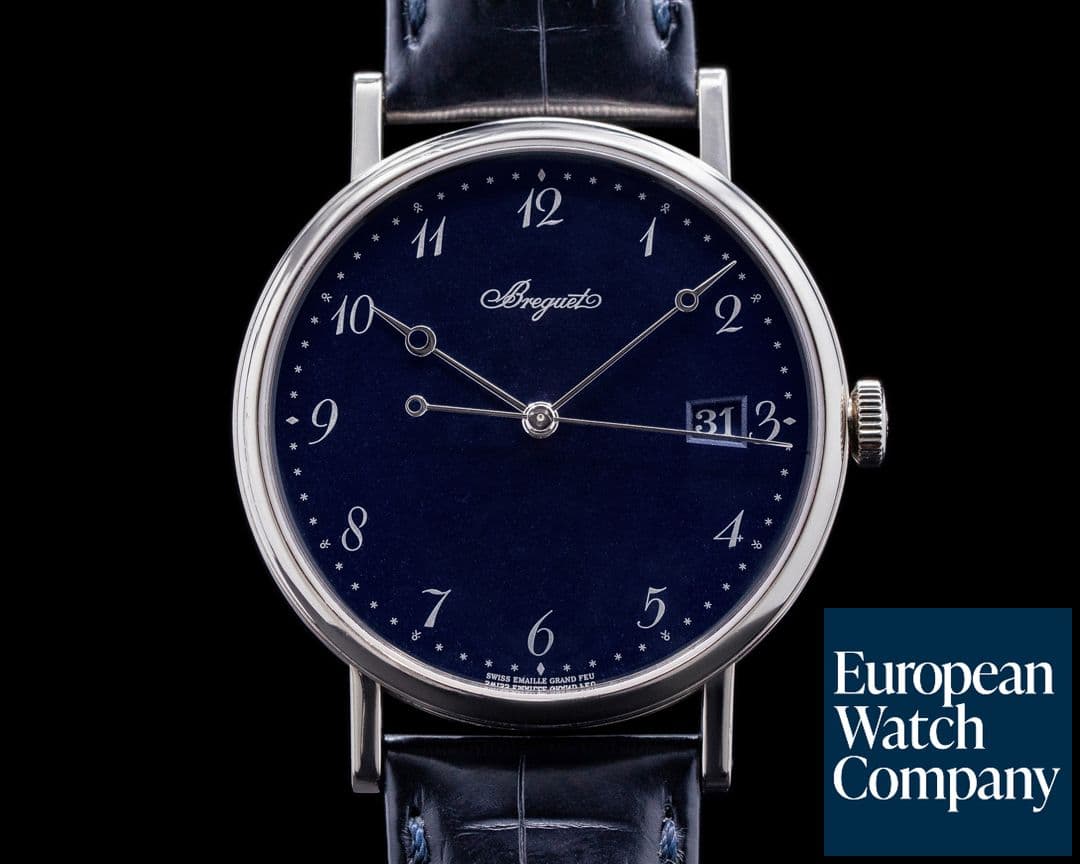 Image of Breguet Classique 5177BB Automatic Blue Enamel Dial 18K White Gold