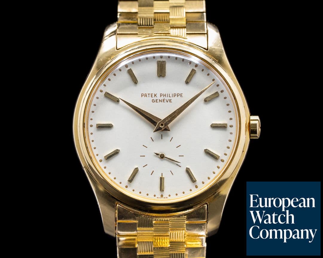 Image of Patek Philippe Vintage 2526 Calatrava Enamel Dial 1st Series 18K Yellow Gold c. 1954